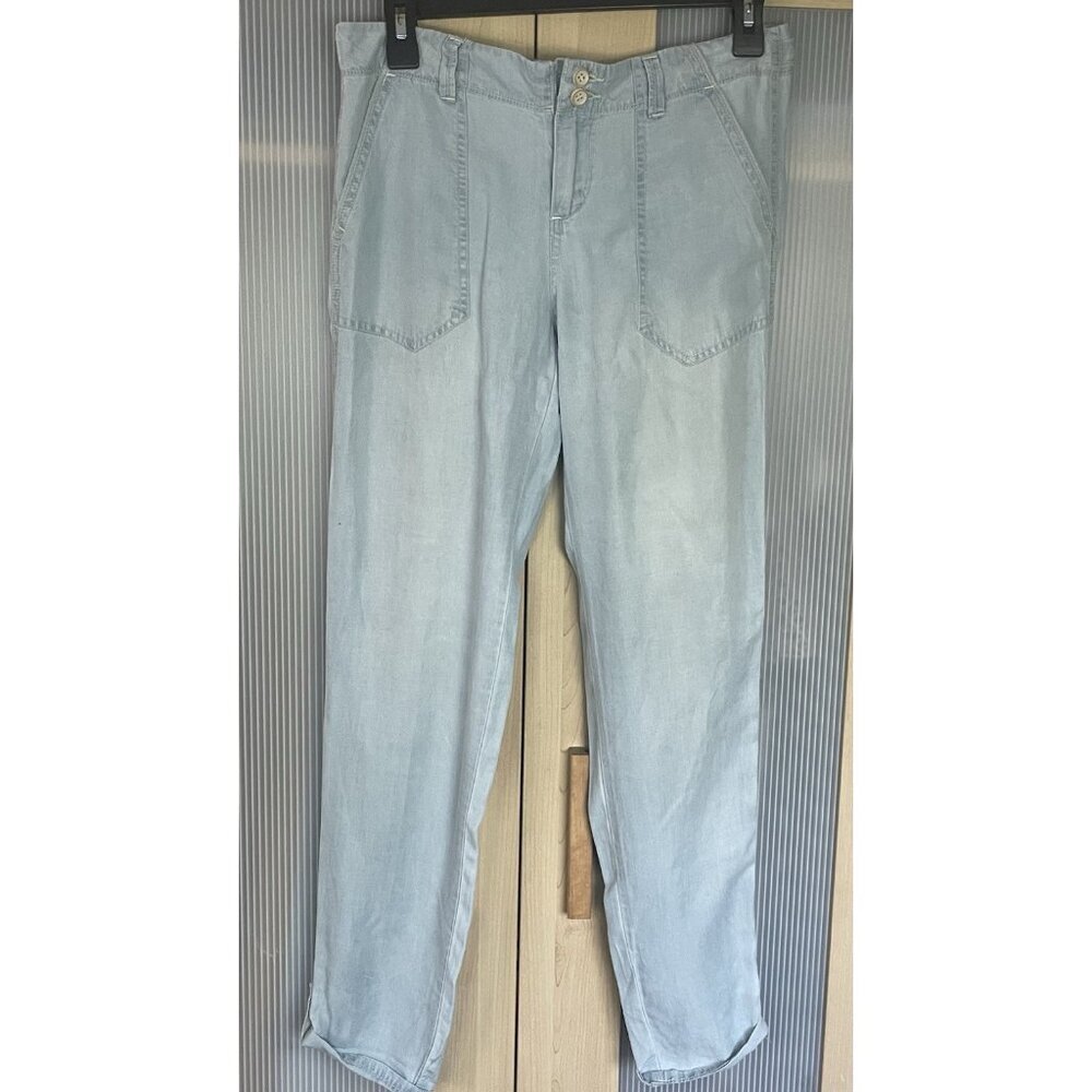 JOLT Jogger Pants‎  Sz S 29” Tencel Blue Denim Casual Beach Lightweight Travel